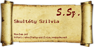 Skultéty Szilvia névjegykártya