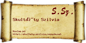 Skultéty Szilvia névjegykártya